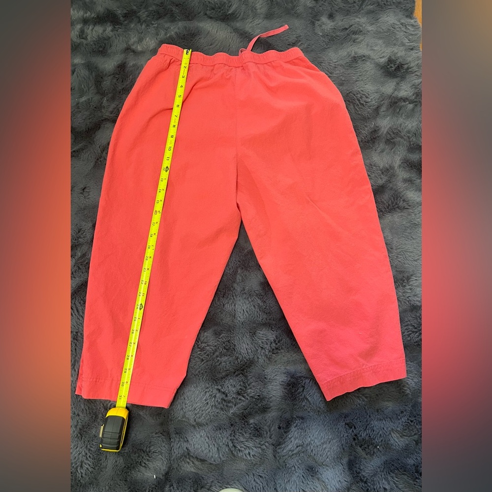 Cathy Daniels Capri cotton pants pink size L - Picture 2 of 5